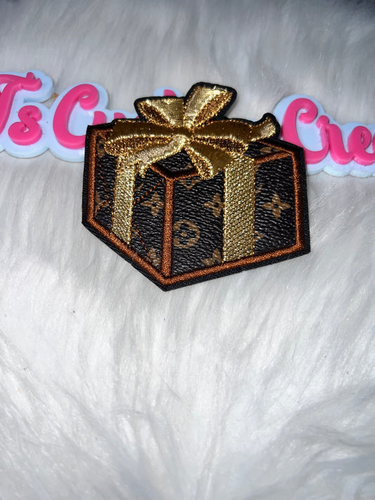 LV Gift Box Iron-On Patch