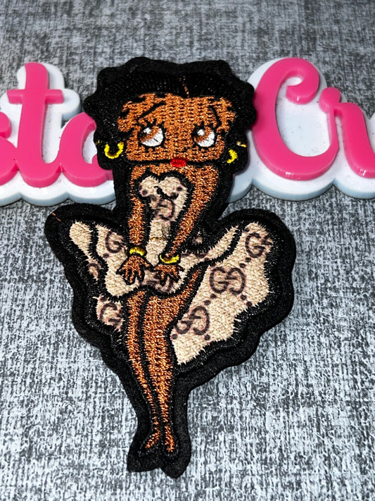 Glam Style Fashion Doll Embroidered Patch – Neutral Fashion Girl Patch – Iron On Applique – Approx. 5 Inch