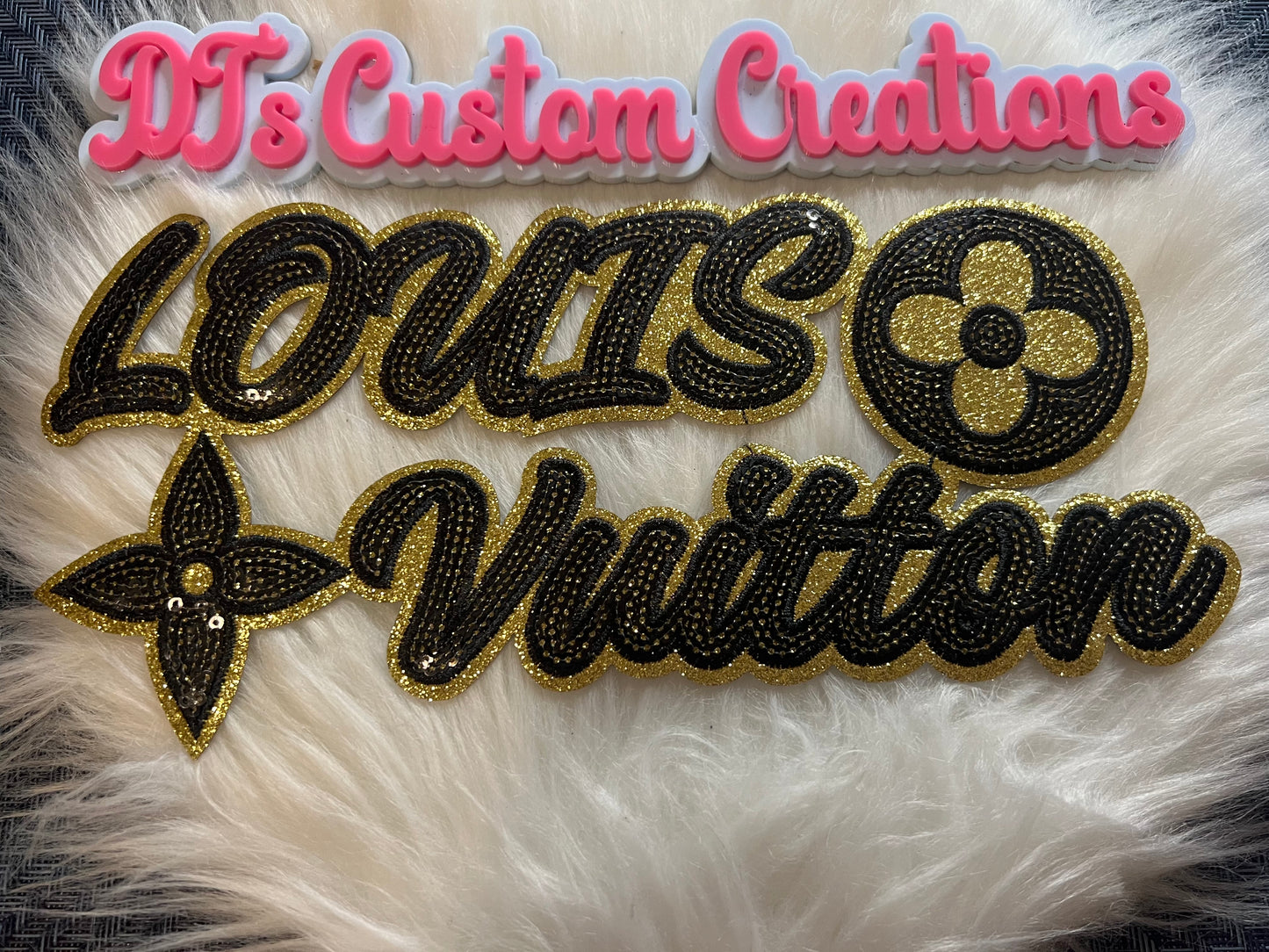 Sequin Black Gold LV