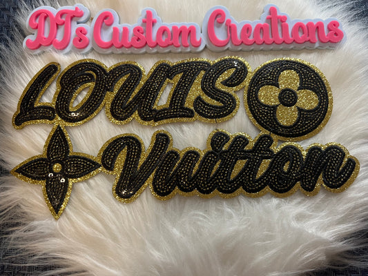 Sequin Black Gold LV