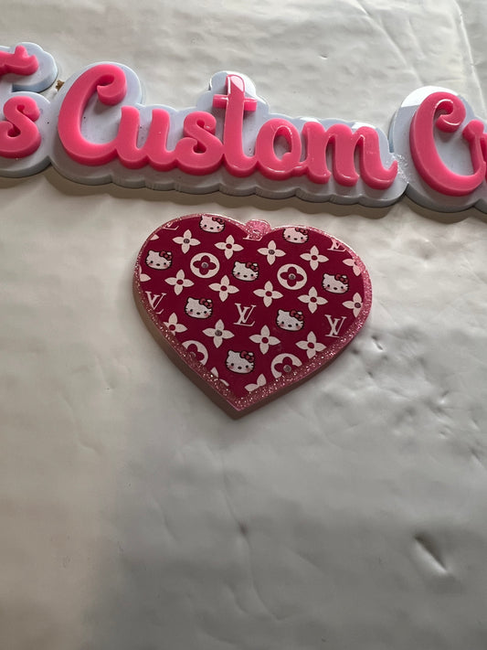 Hot Pink LV Heart