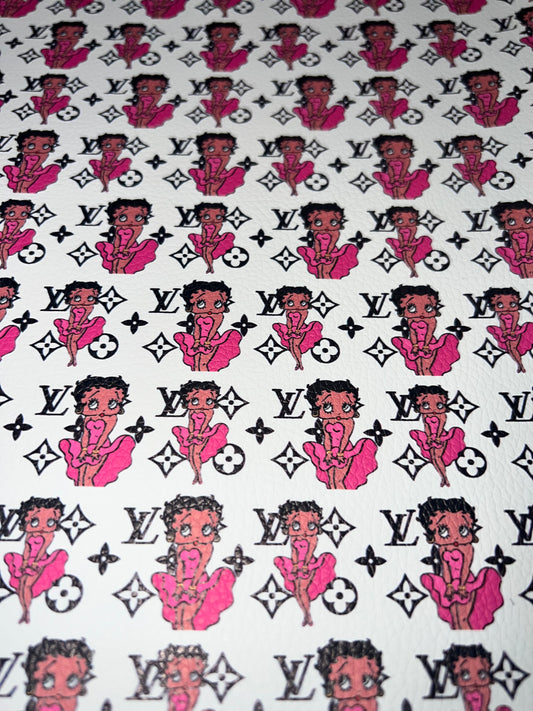 Pink Doll Fashion Faux Leather Sheet – 9x12