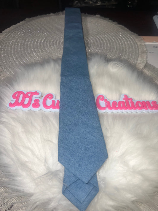 Light Blue Denim Necktie