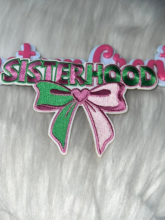 Sisterhood Bow Patch AKA colors