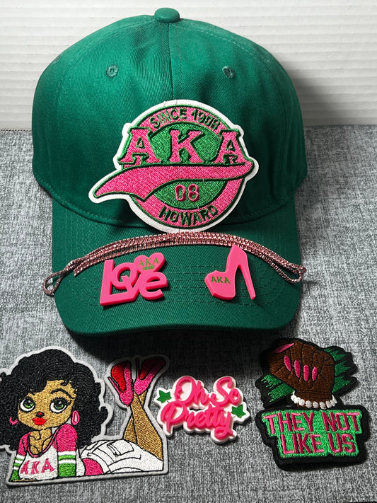 AKA Fashion Patch Set – Embroidered Sorority Style Applique Bundle