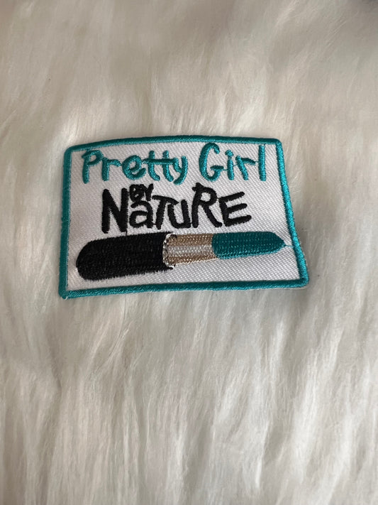 Teal & White Pretty Girl