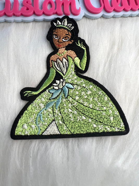 Tiana in Green dress
