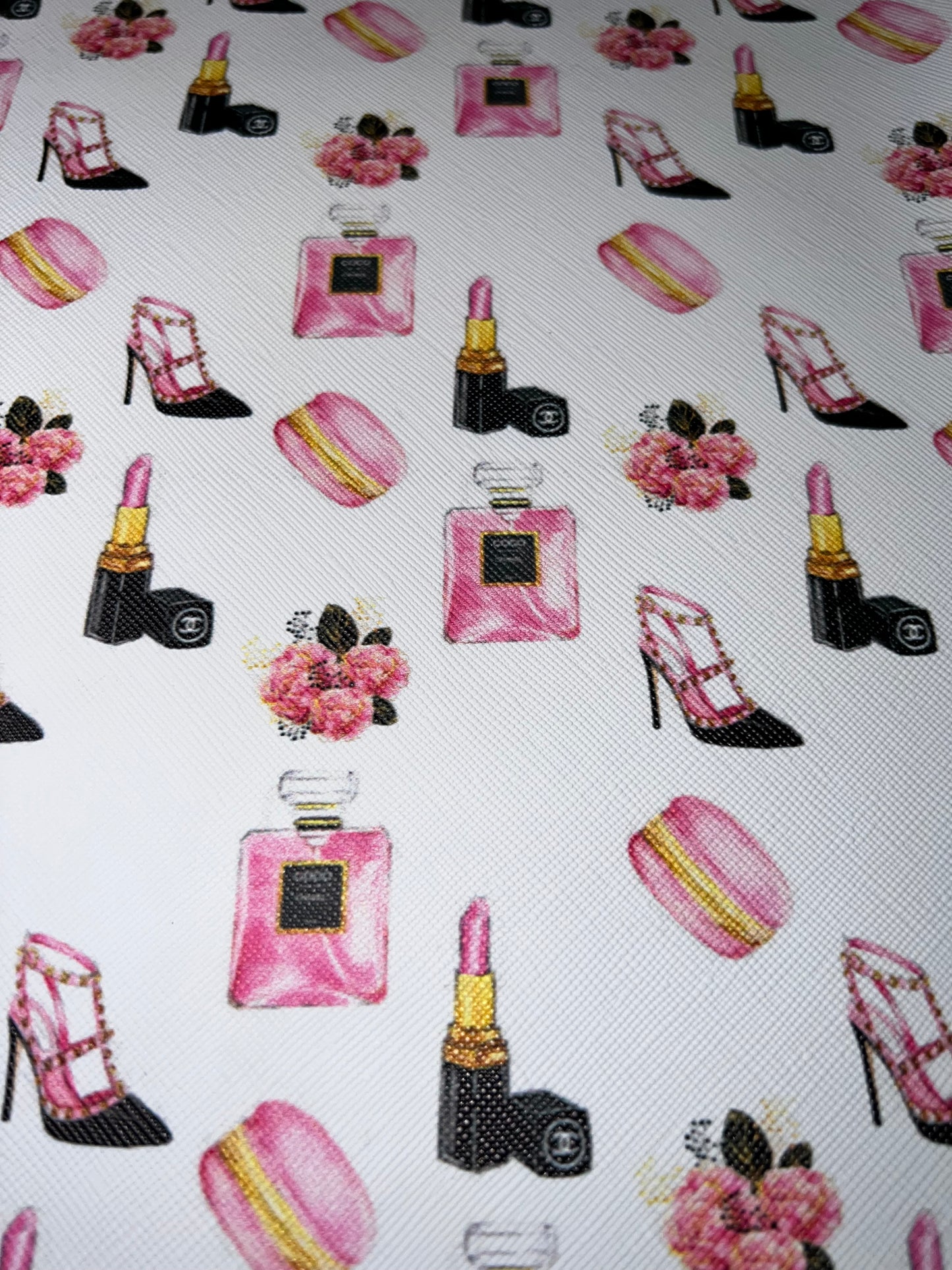 Pink Glam Beauty Faux Leather Sheet – 9x12