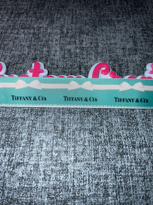 Aqua Blue Signature Style Grosgrain Ribbon – Elegant Craft Trim