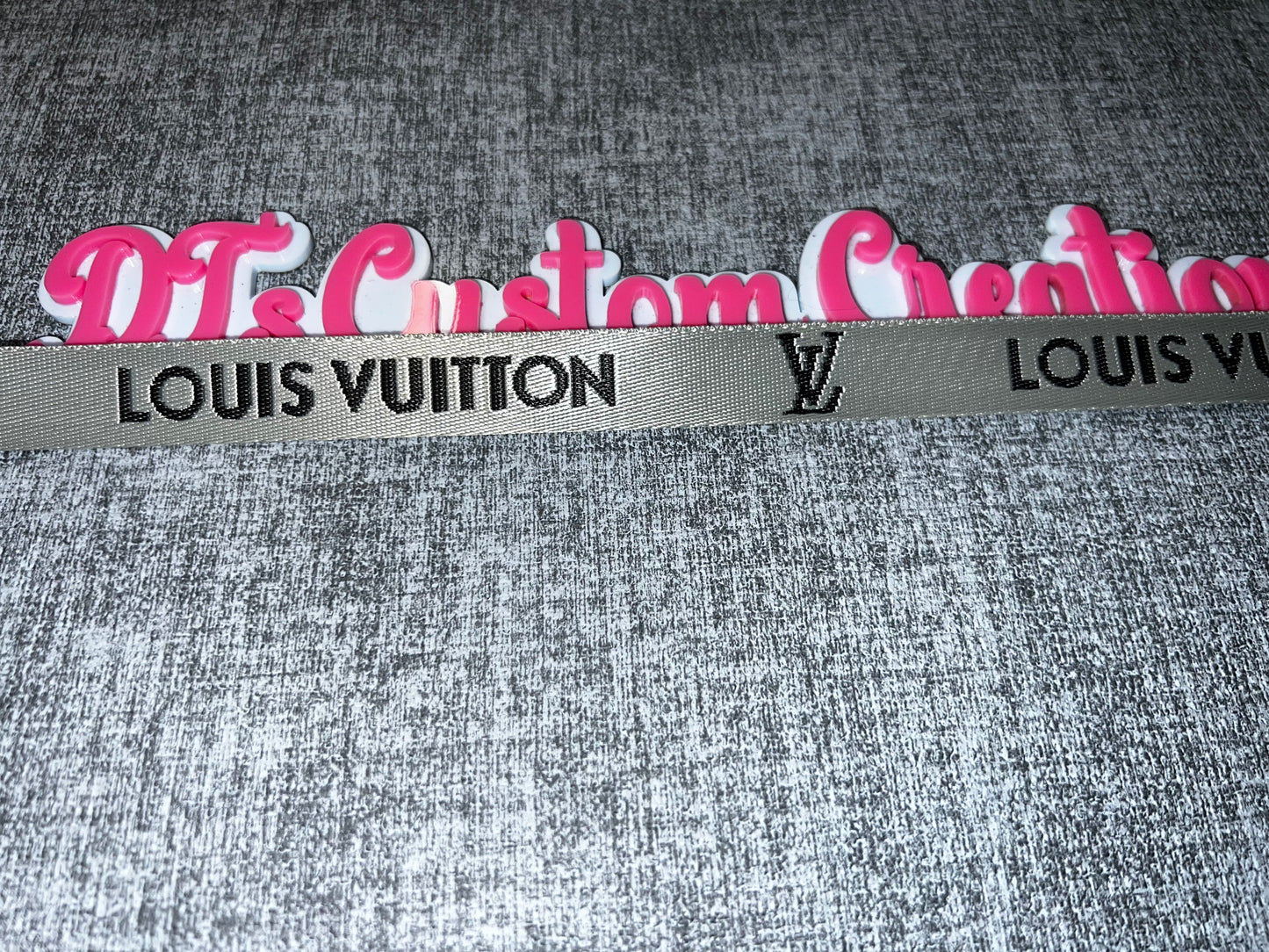 Silver Letter Ribbon Trim – Fashion Text Craft Ribbon 1 Inch Wide