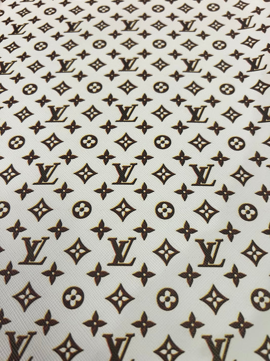 White & dark brown LV