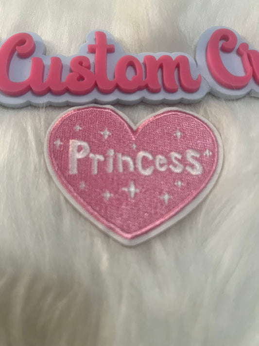 Pink White Princess Heart