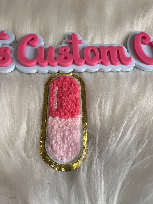 Medical Pink Pill trim Gold