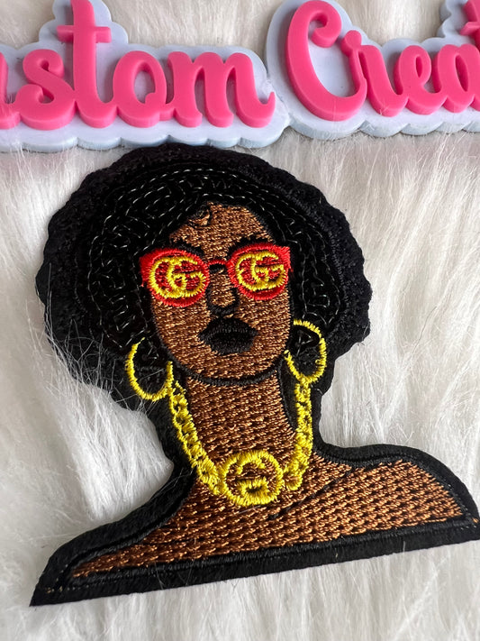 GG lady with Red glasses