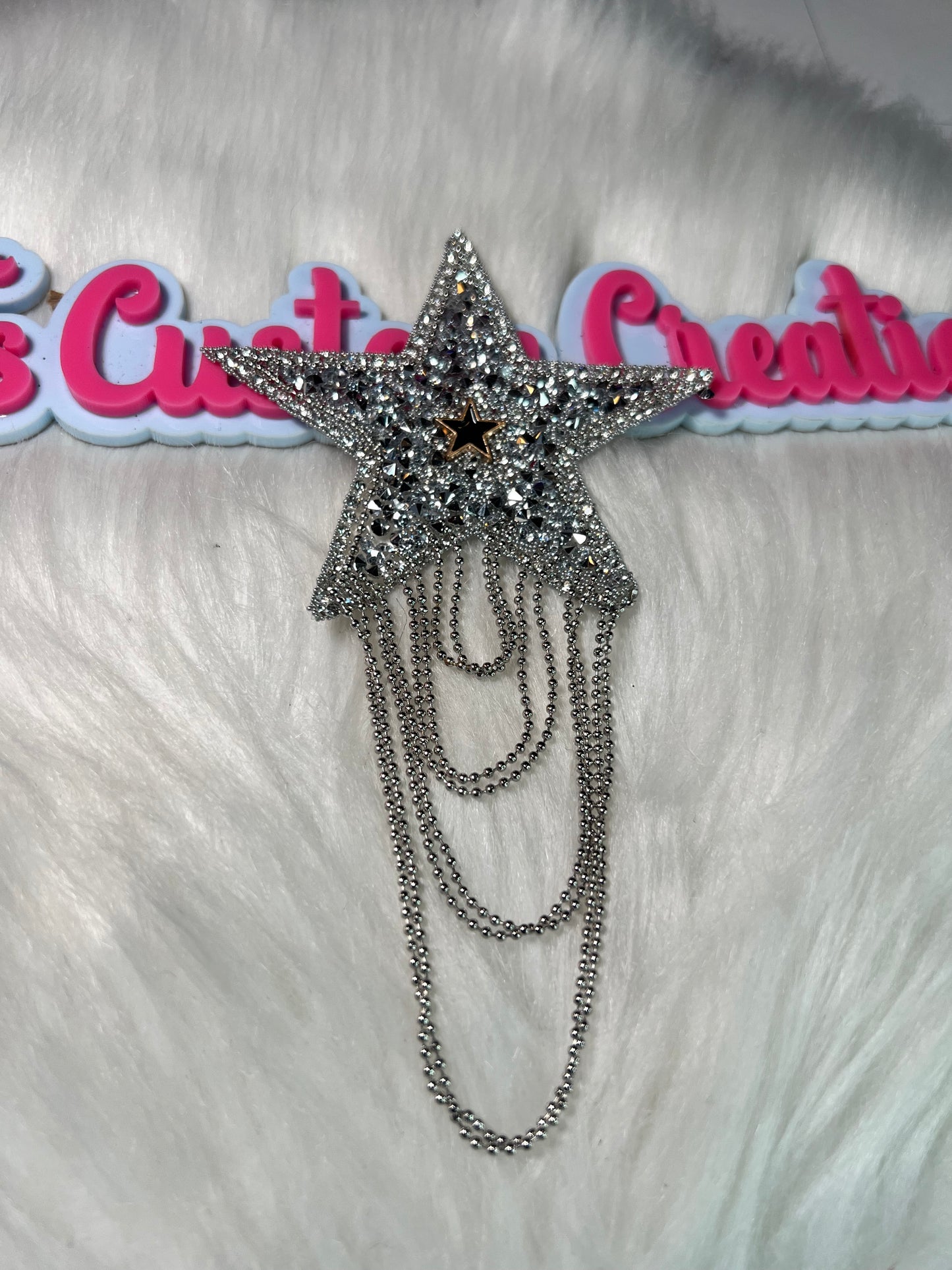Bling tassels Silver Star