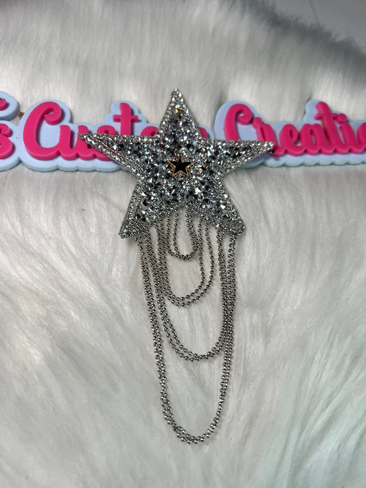 Bling tassels Silver Star