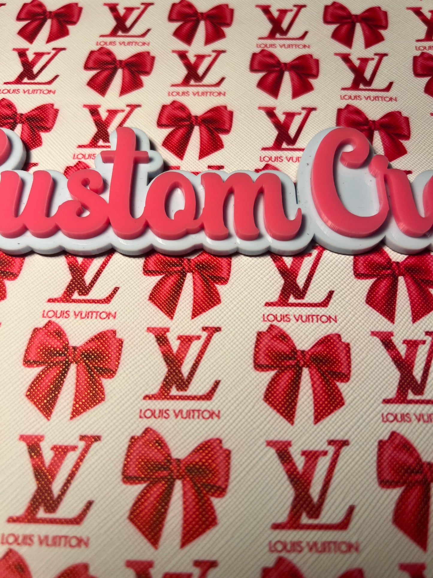 Hot Pink LV Bows