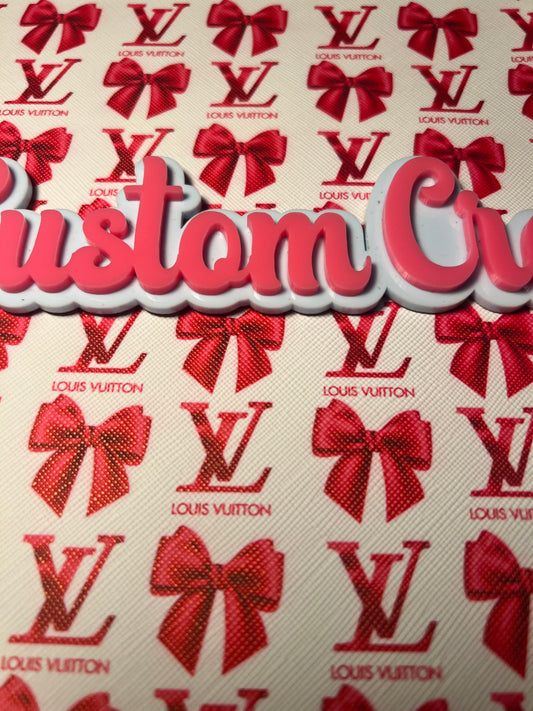 Hot Pink LV Bows