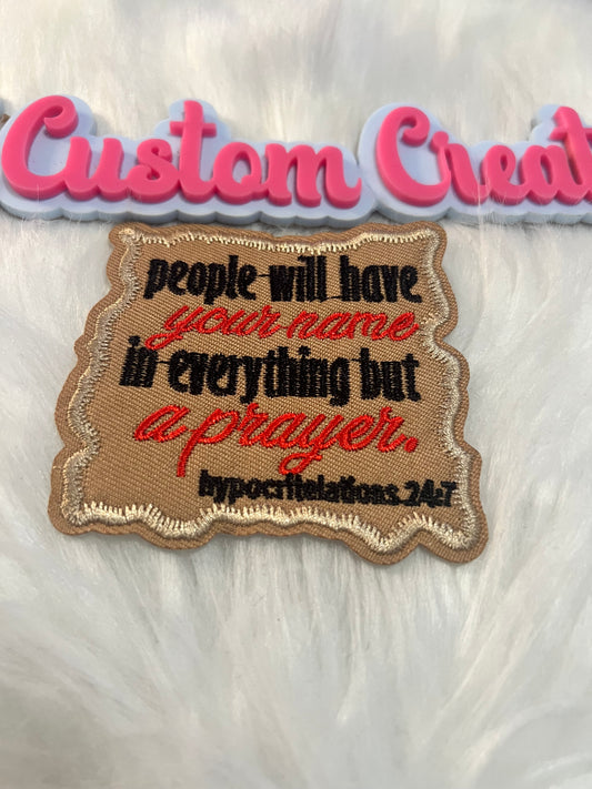People will have your name