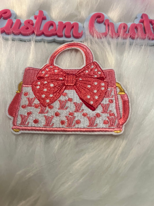 Pink White LV Purse