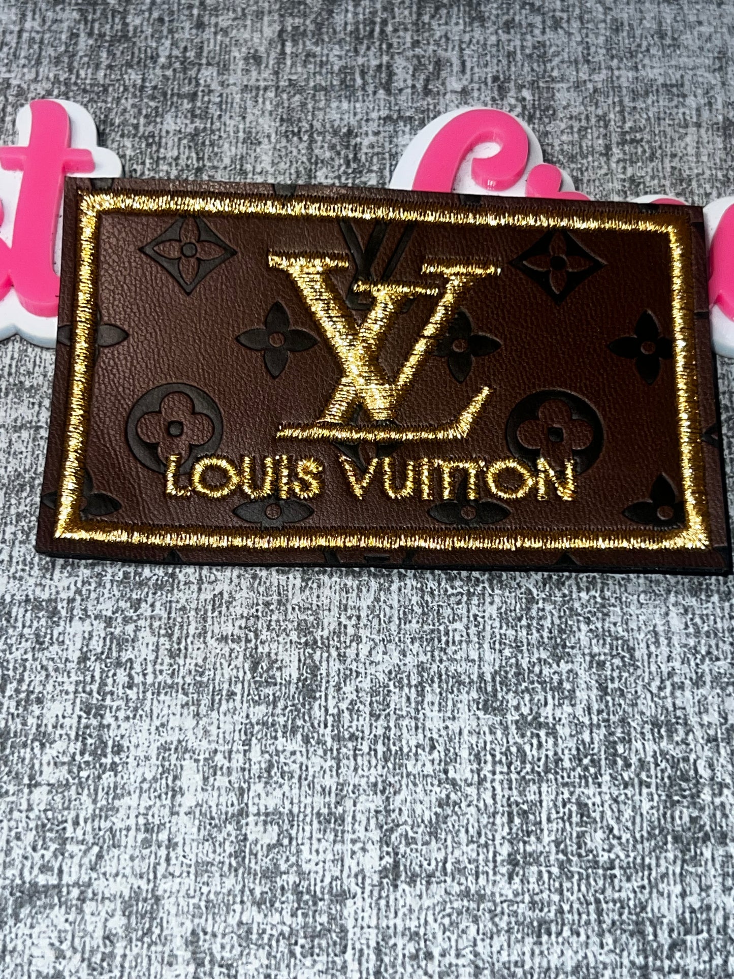 Brown Monogram Decorative Patch – Fashion Style Embroidered Patch
