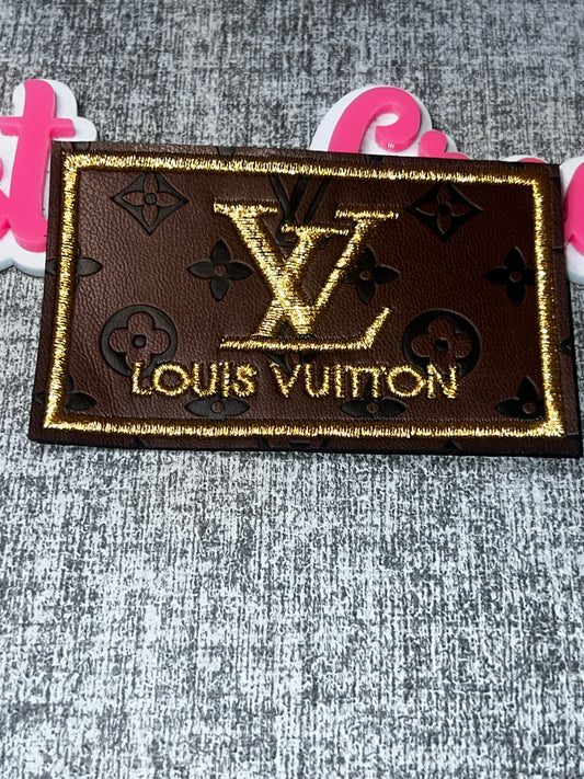 Brown Monogram Decorative Patch – Fashion Style Embroidered Patch