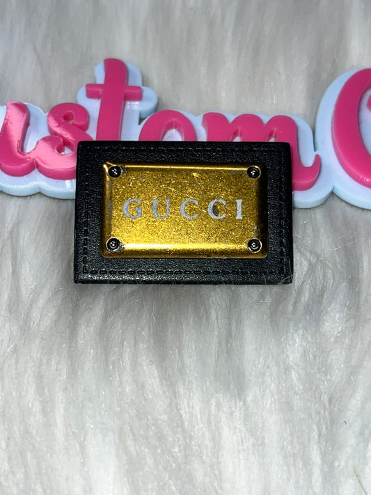 ✨ Gold Plate Rectangle Charm