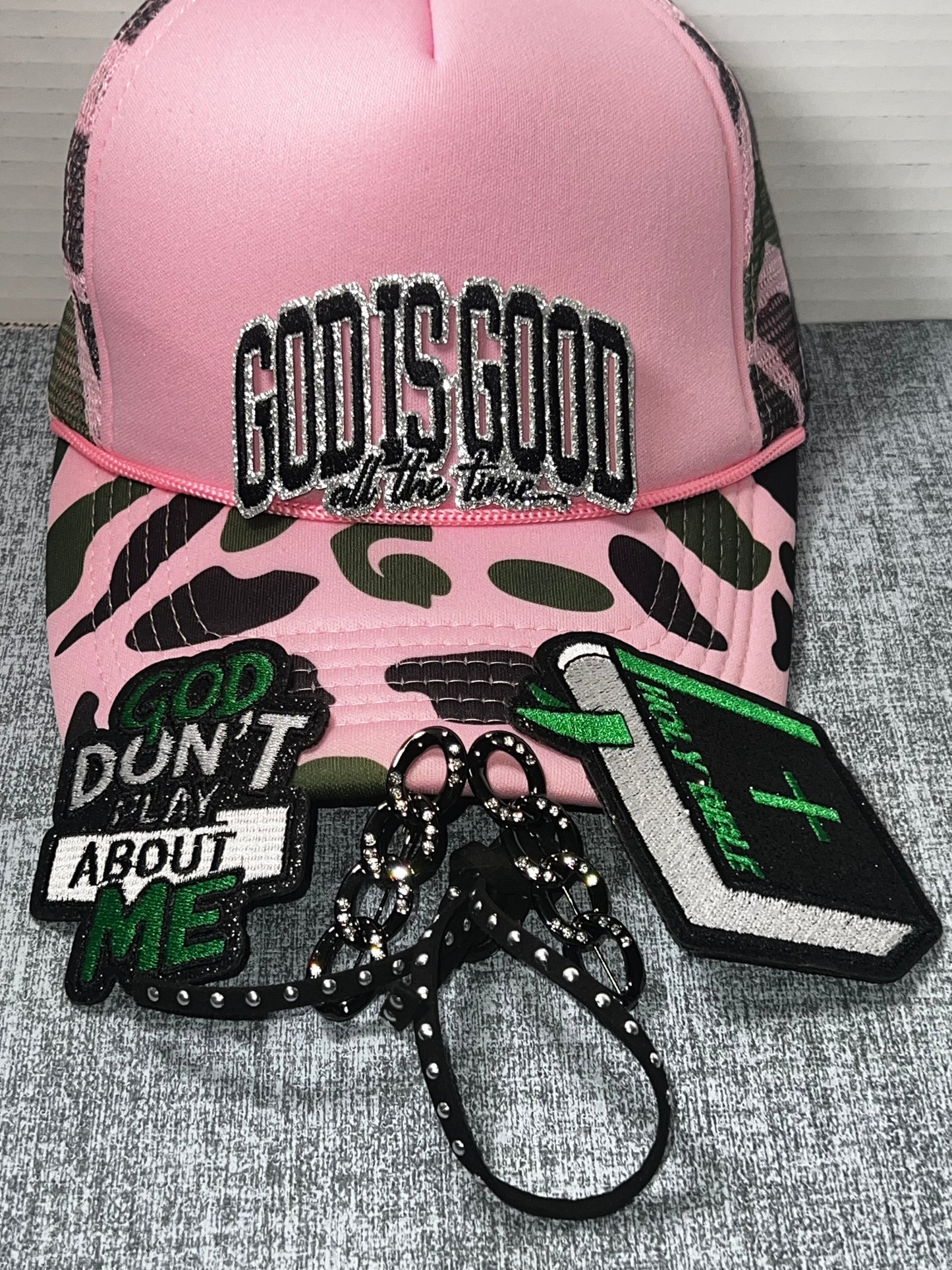 Pink Faith Fashion Patch Set – Inspirational Glam Embroidered Bundle
