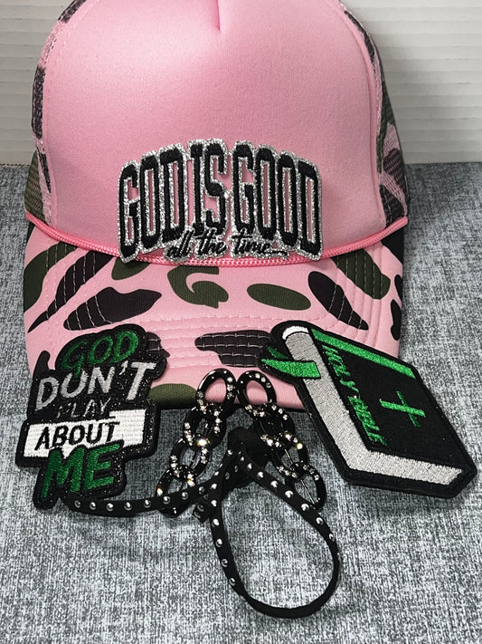 Pink Faith Fashion Patch Set – Inspirational Glam Embroidered Bundle