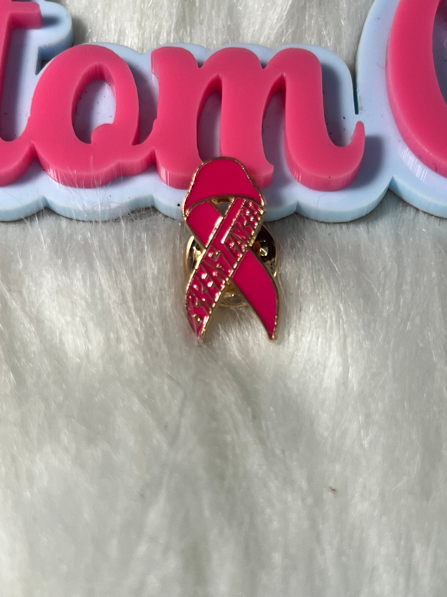 💕 Classic Pink Awareness Ribbon Brooch Pin Cancer
