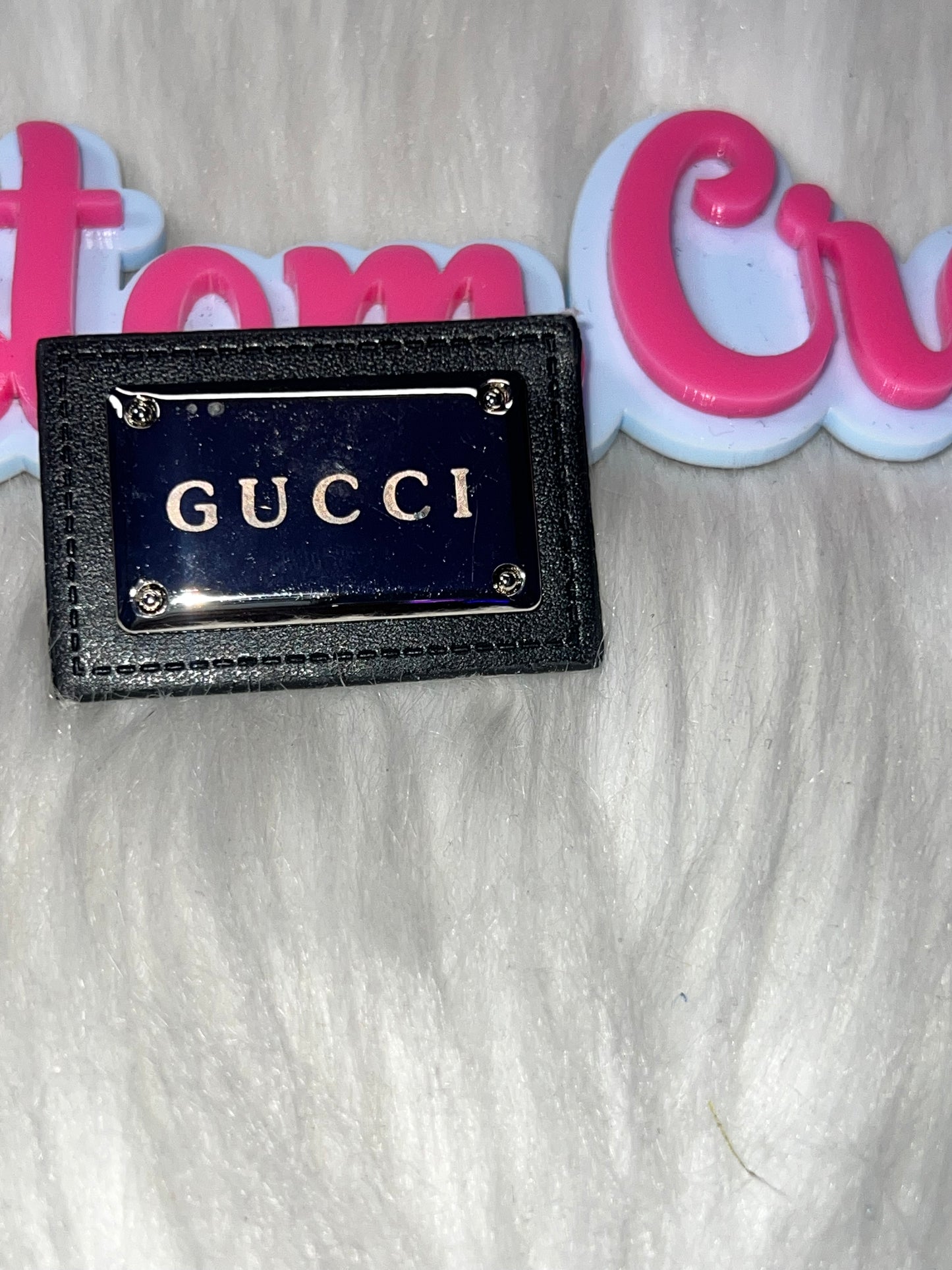 🖤 Matte Black Metal Plate Style Charm