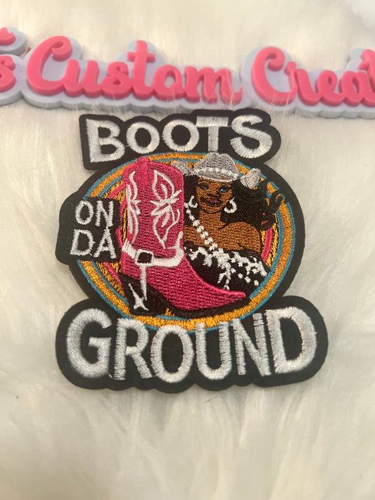 Hot Pink Boots on Da Ground