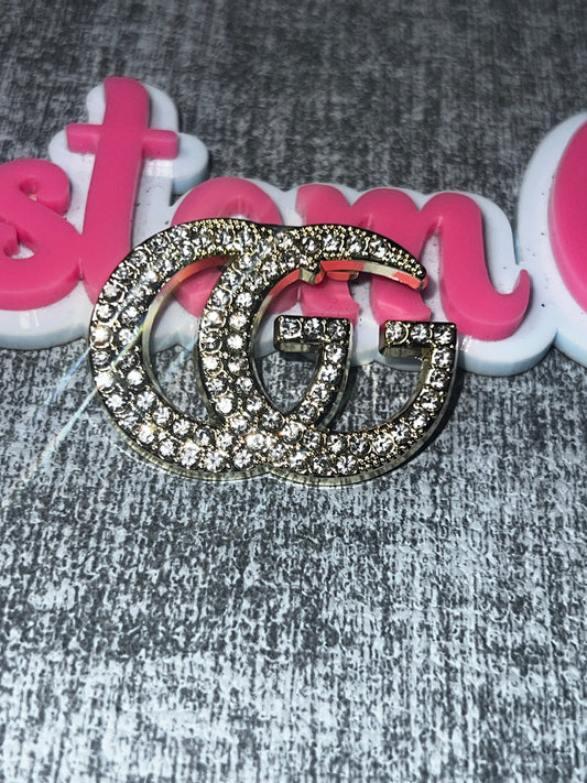 Crystal Double Circle Brooch Pin – Sparkling Statement Fashion Jewelry