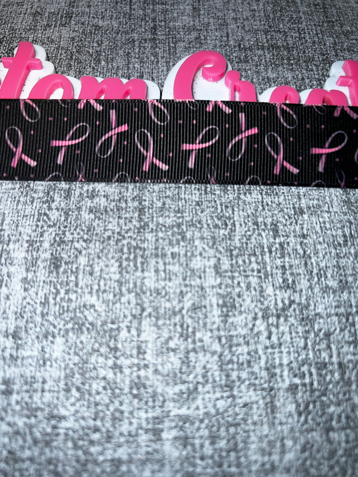 Pink Ribbon Breast Cancer Awareness Grosgrain Ribbon – Sold by the Yard