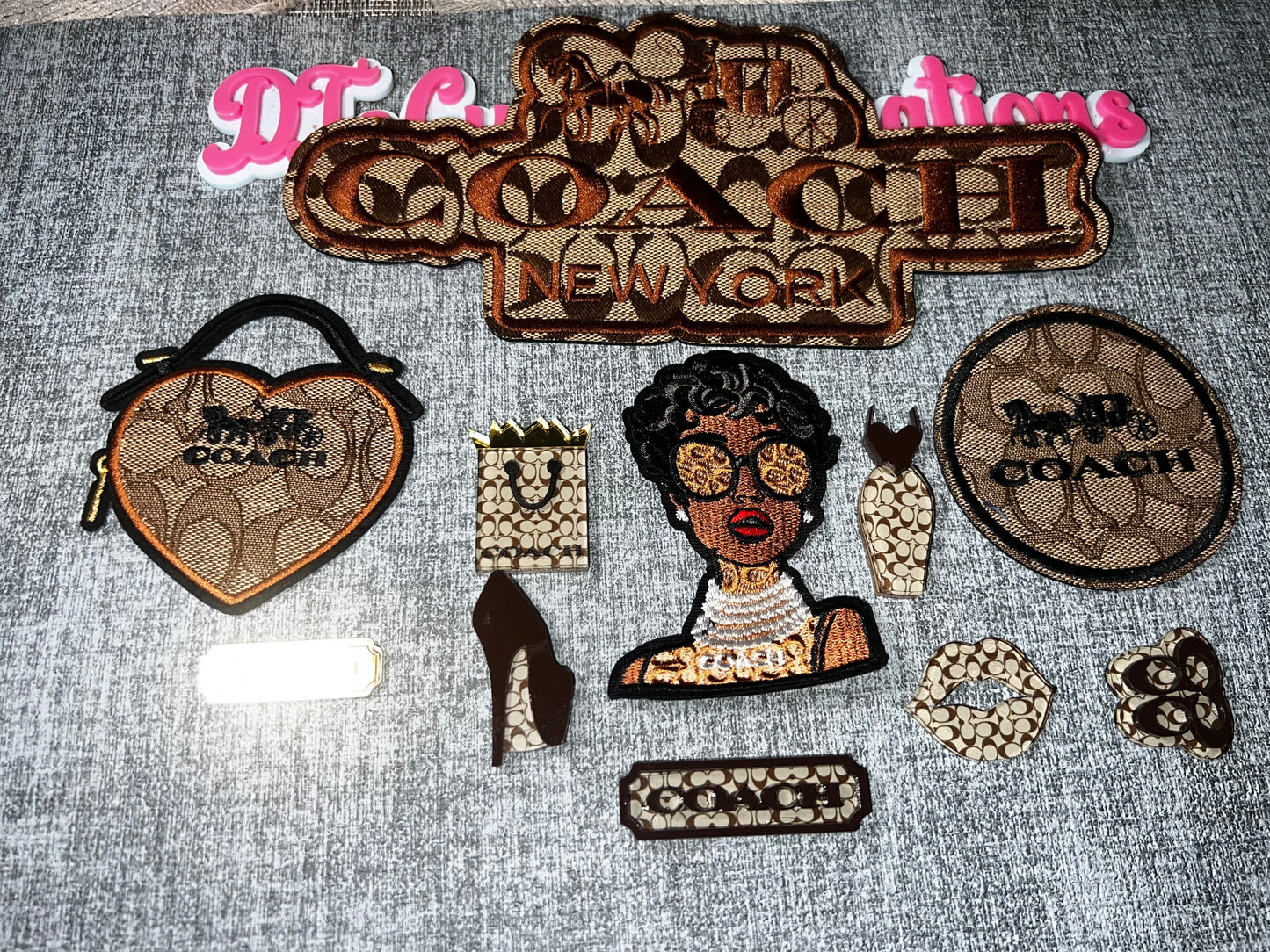 Designer Style Fashion Patch & Embellishment Bundle | Mixed Craft Supply Set