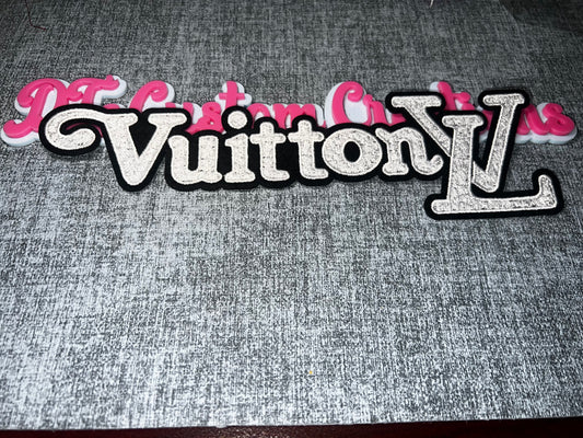 Silver White Fashion Lettering Patch – Embroidered Statement Applique