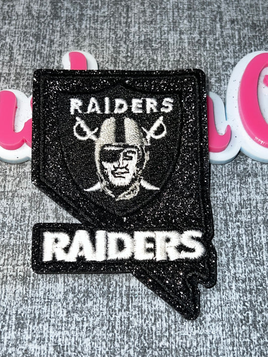 Black Shield Helmet Embroidered Iron-On Patch | Statement Appliqué