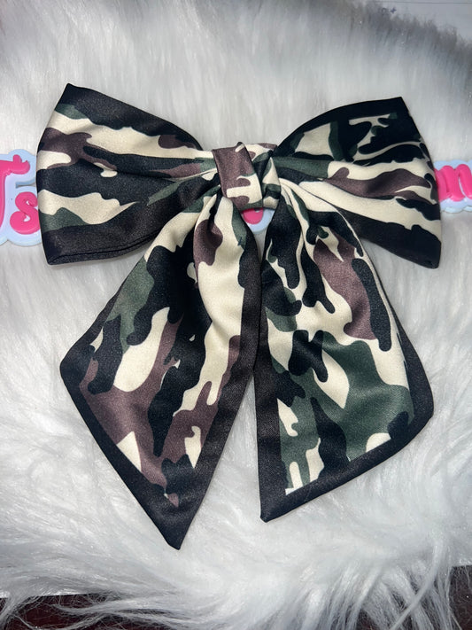 Camo Ribbon Bow