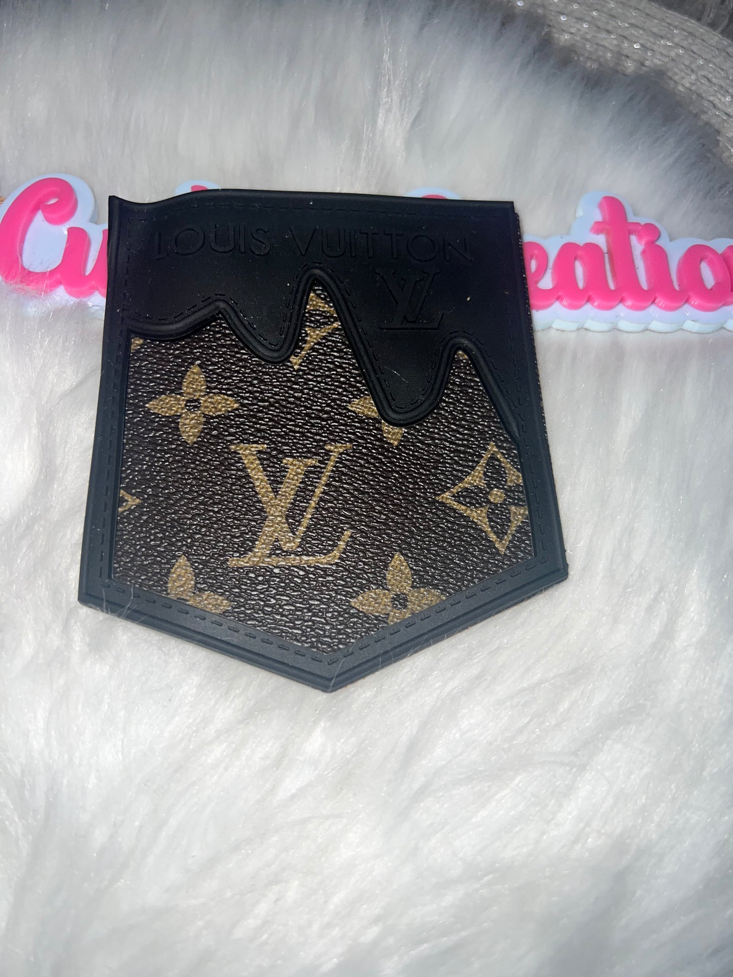 Dripping Pocket LV Patch – Brown/Black