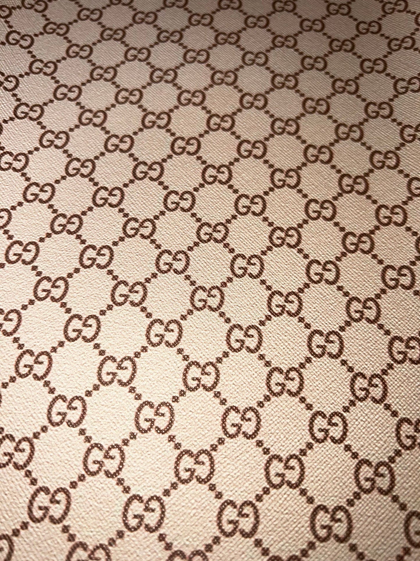 Tan Chain Pattern Faux Leather Sheet 9x12 – Neutral Printed Craft Leather