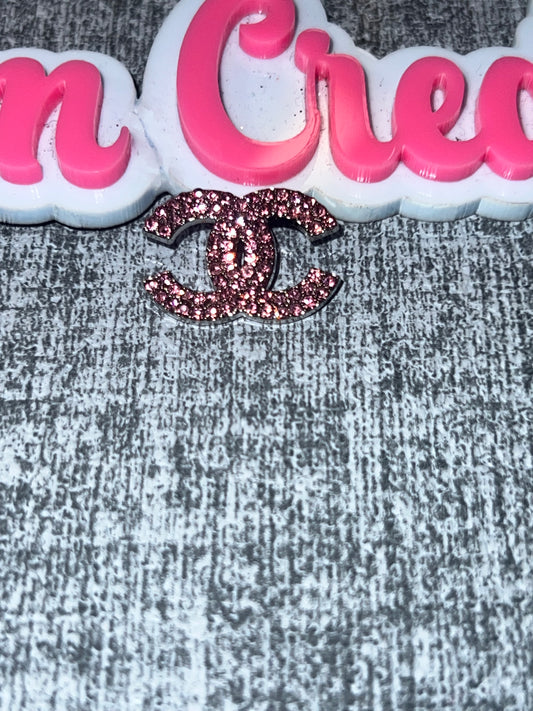Rose Pink Crystal Double Loop Charm – Luxe Statement Charm