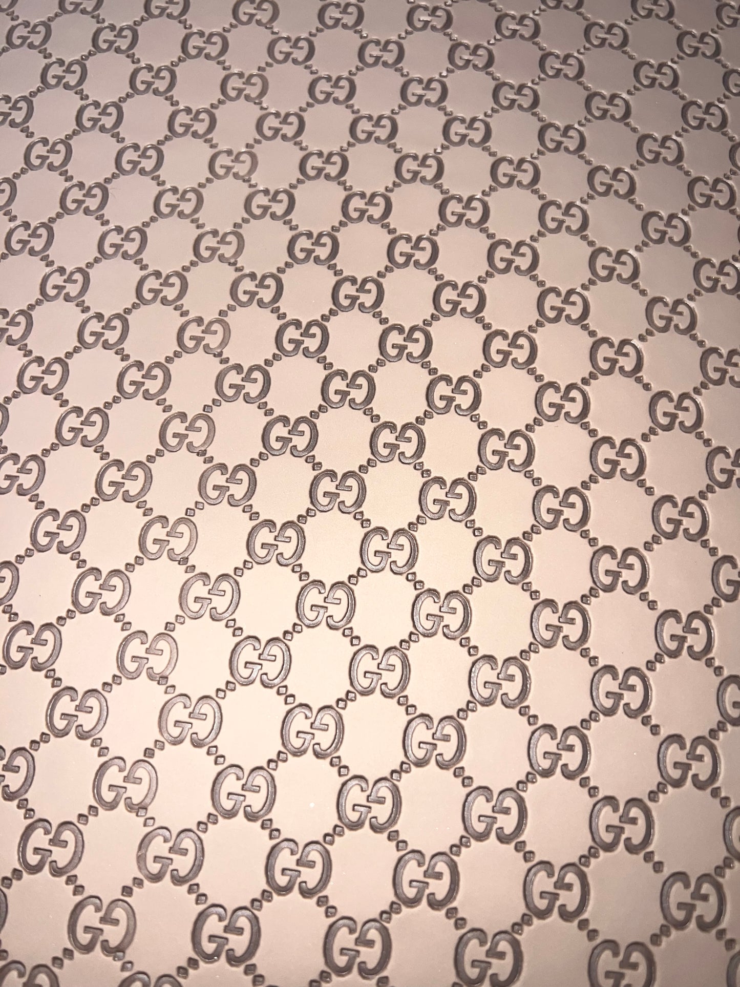 Nude Beige Embossed Faux Leather Sheet