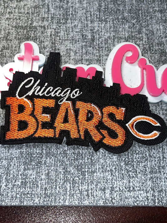 Orange Skyline  Embroidered Iron-On Patch | Urban Animal Statement Appliqué