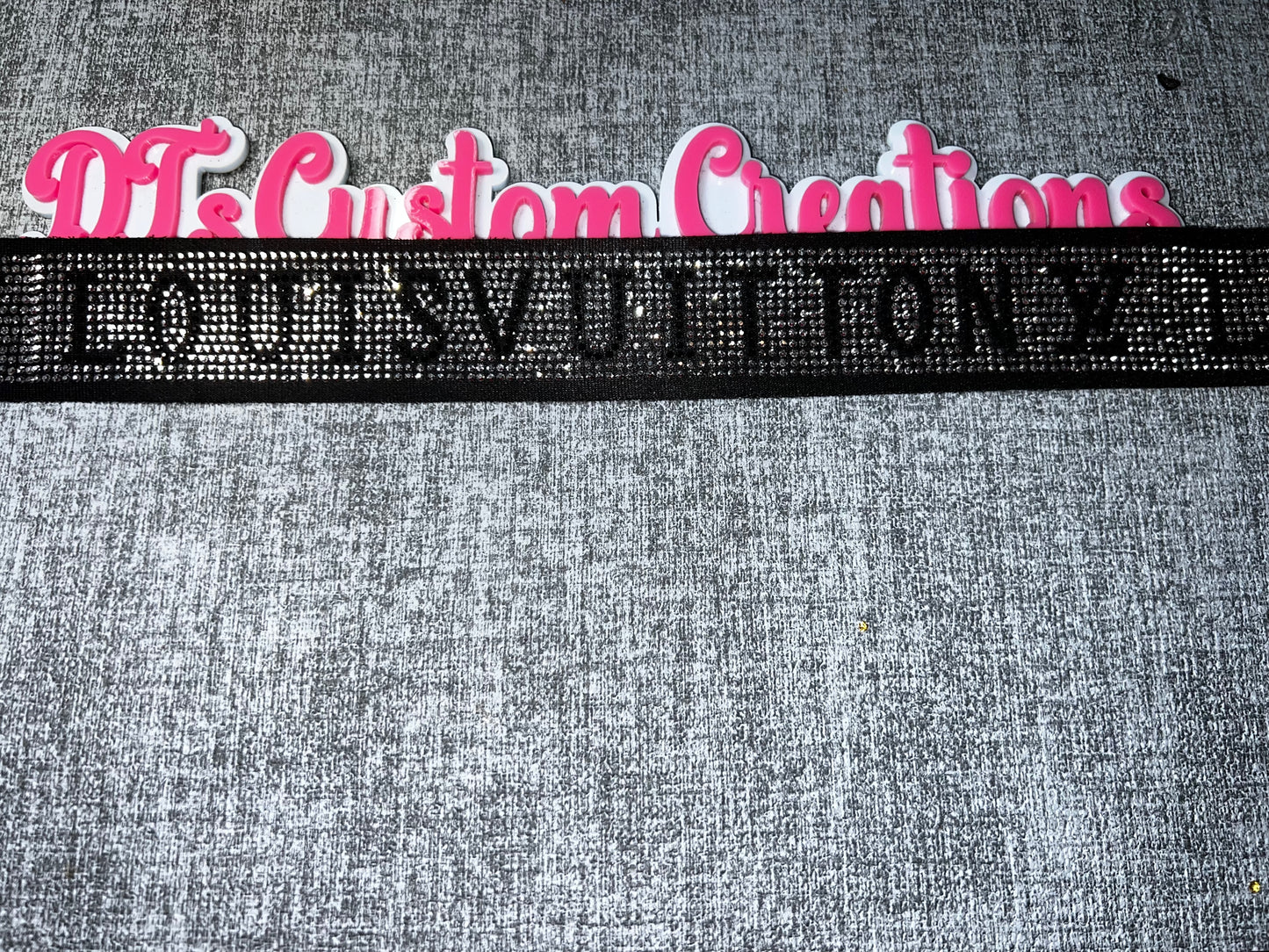 Silver Rhinestone Letter Strip – Bling Trim Ribbon 1 Inch Wide