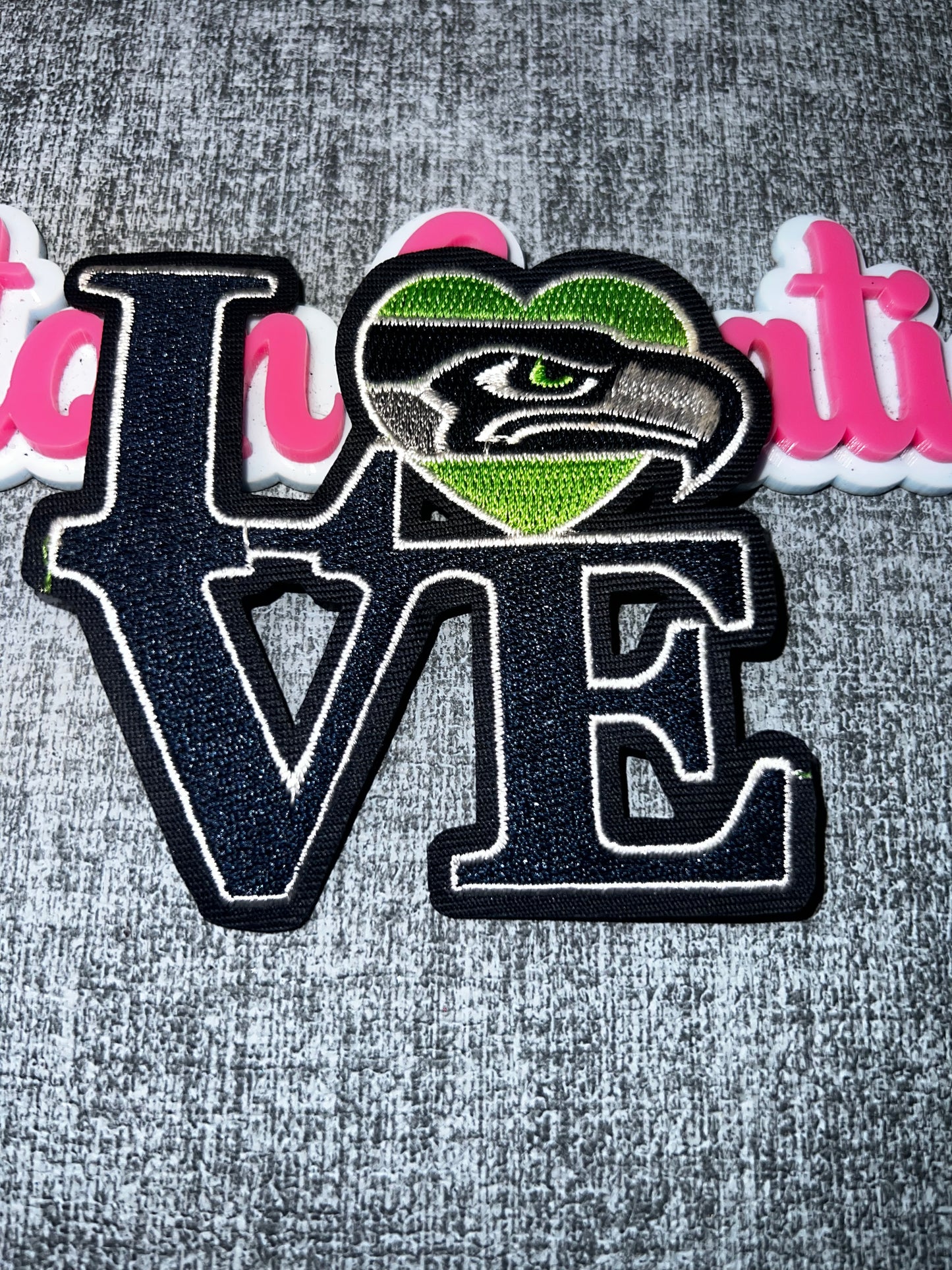Love Bird Heart Embroidered Iron-On Patch | Decorative Appliqué