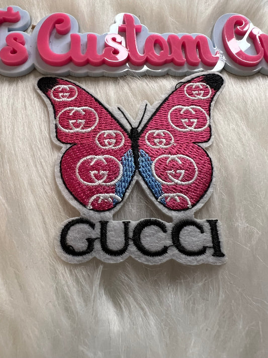 Hot Pink Blue GG Butterfly