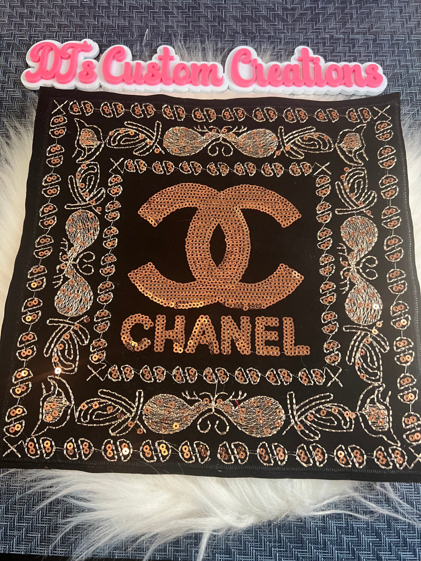 Sequin Copper Black CC