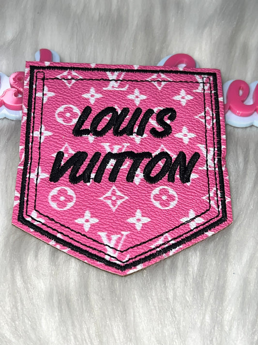 Faux Leather Pocket Style Patch