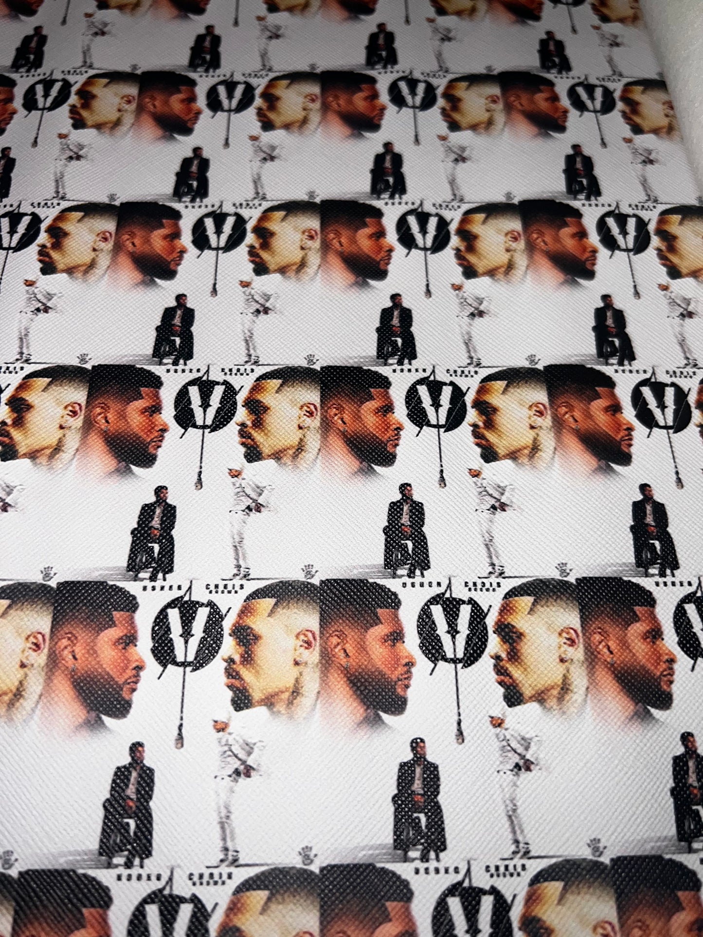 R&B Tour Vibes Faux Leather Sheet – 2026 Graphic Print