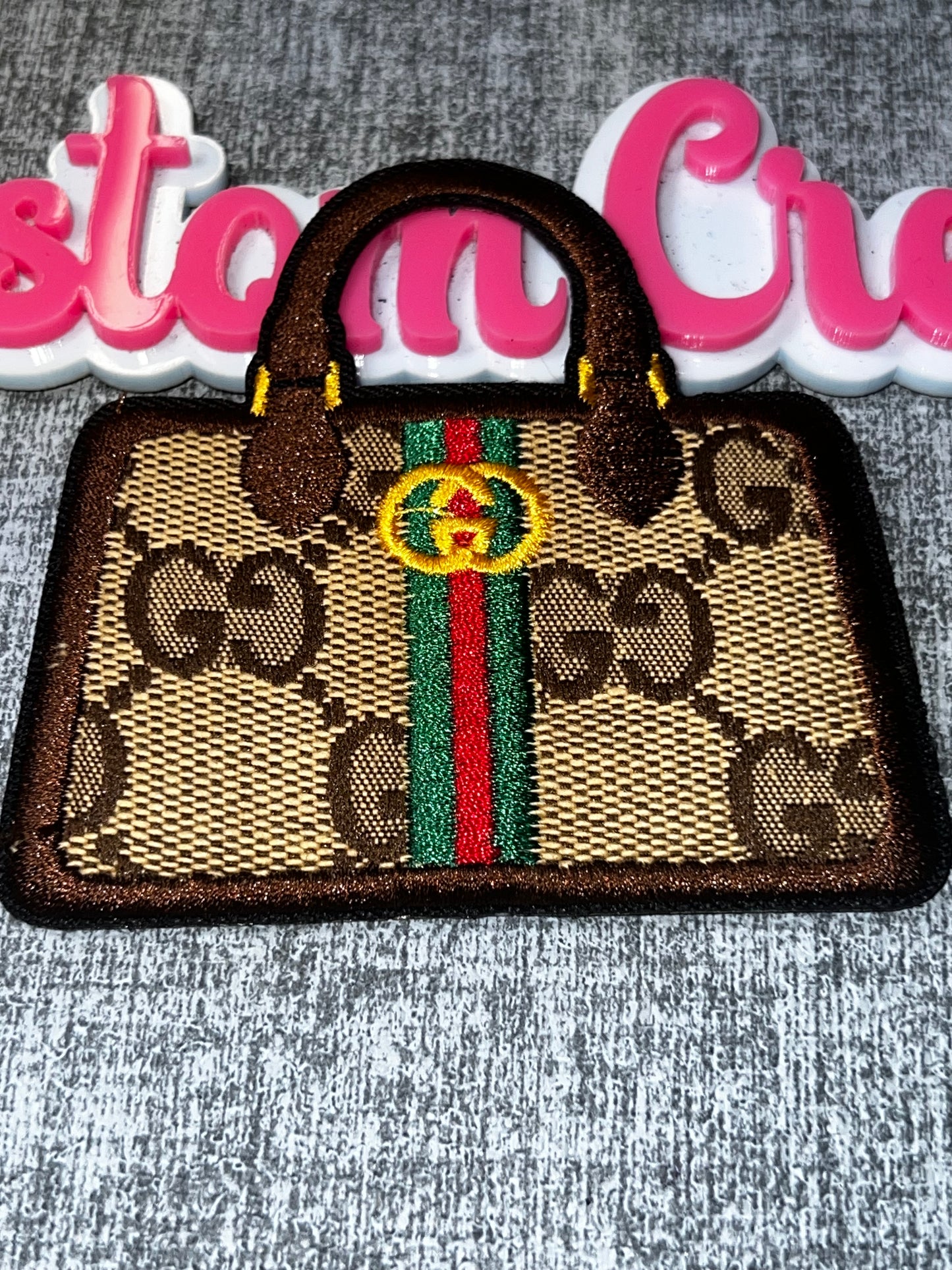 Luxe Handbag Patch – Embroidered Applique